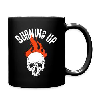 Brûlure - crâne froid - Mug uni - noir - Droite