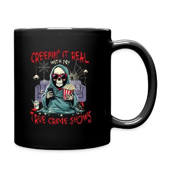 Creepin' It Real avec les émissions de true crime - Mug uni - noir - Droite