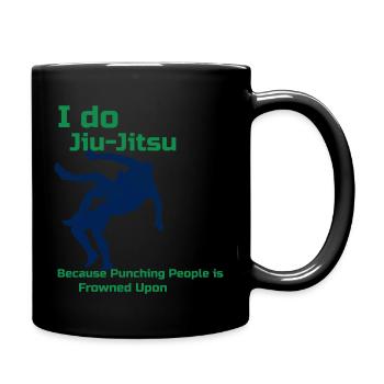 I Do Jiu Jitsu : Les coups de poing sont mal vus - Mug uni - noir - Droite