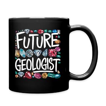 Career as a Future Geologist - Full Colour Mug - black - Right