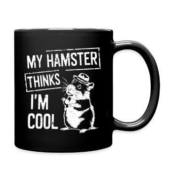 De l’humour pour les amateurs de hamsters et les amoureux des animaux - Mug uni - noir - Droite
