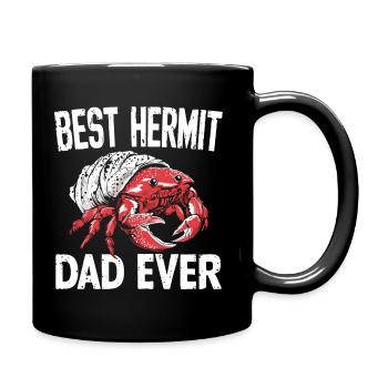 Meilleur papa bernard-l’ermite - Mug uni - noir - Droite