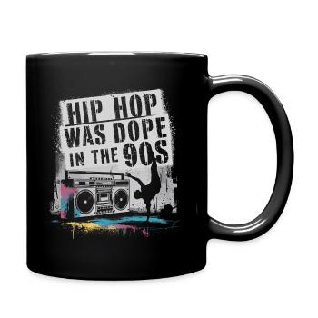 Pure nostalgia – 90s hip-hop classics - Full Colour Mug - black - Right