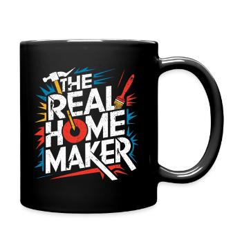 Renovierungs-Liebhaber Look - Tasse einfarbig - Schwarz - Rechts