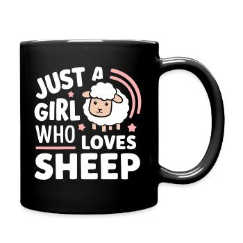Sheep Sheep Farmer Lamb Farmer - Full Colour Mug - black - Right