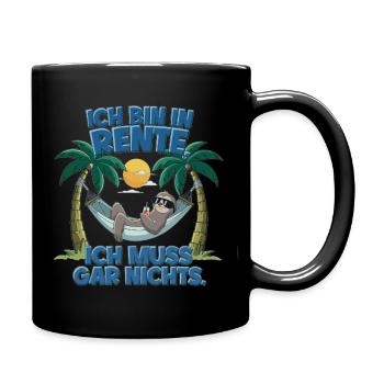 Je suis à la retraite, je n’ai rien à faire - Mug uni - noir - Droite