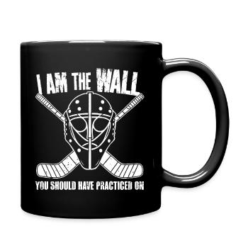 Must-have for the proud hockey goaltender - Full Colour Mug - black - Right