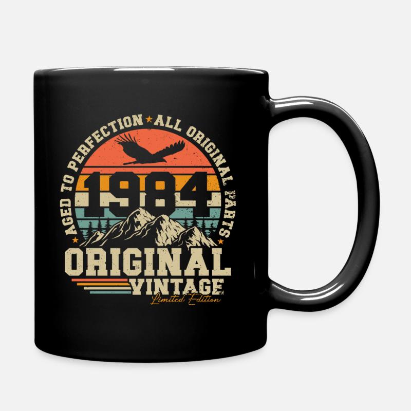 Original 1984 Vintage Vintage Anniversaire Rétro - Mug uni - noir