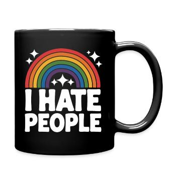 Lustig Sarkasmus sarkastischer Humor Ironie - Tasse einfarbig - Schwarz - Rechts