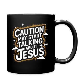 Your faith, your voice - Full Colour Mug - black - Right