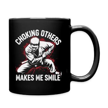 Fun and precision in Jiu Jitsu - Full Colour Mug - black - Right