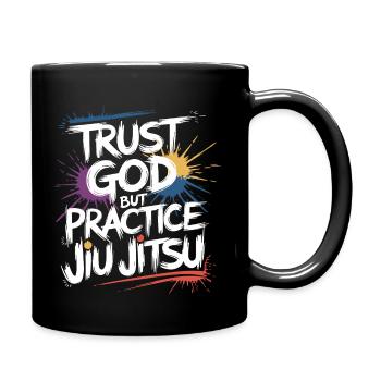 Live for Jiu Jitsu and Faith - Full Colour Mug - black - Right