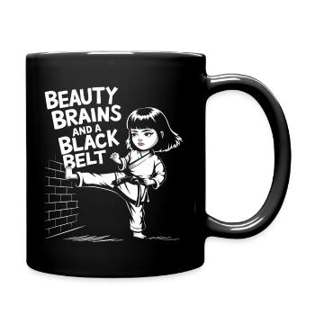 L’élégance rencontre la ceinture noire - Mug uni - noir - Droite