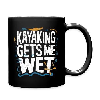 Idée amusante pour les amateurs de kayak - Mug uni - noir - Droite