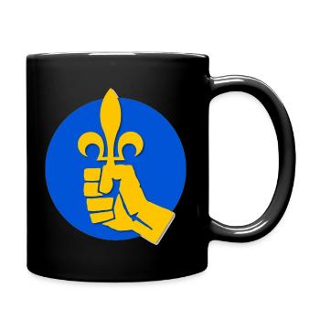 Poing Lys - Mug uni - noir - Droite