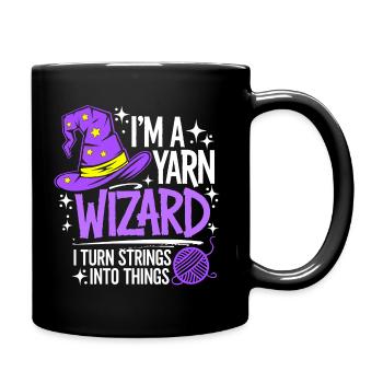 Magic of wool and creativity - Full Colour Mug - black - Right