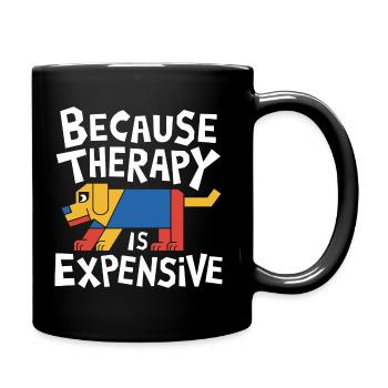 L’amour du Labrador guérit tout - Mug uni - noir - Droite