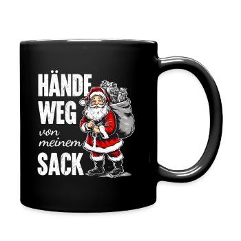 Hände weg von meinem Sack - Tasse einfarbig - Schwarz - Rechts
