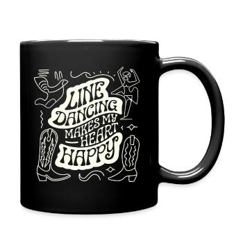 Le pouvoir des filles dans le style de la danse en ligne - Mug uni - noir - Droite