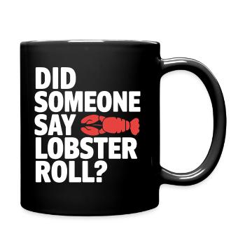 Maritimer Foodie-Look - Tasse einfarbig - Schwarz - Rechts