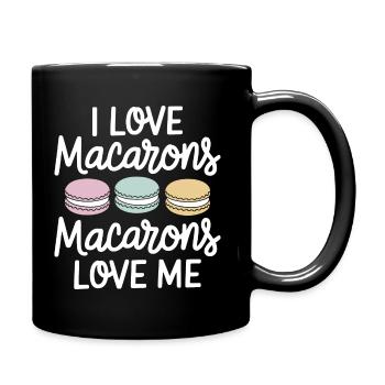 Love for macarons - Full Colour Mug - black - Right