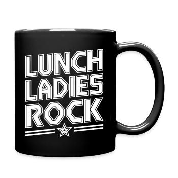Humor für Lunch Ladies - Tasse einfarbig - Schwarz - Rechts