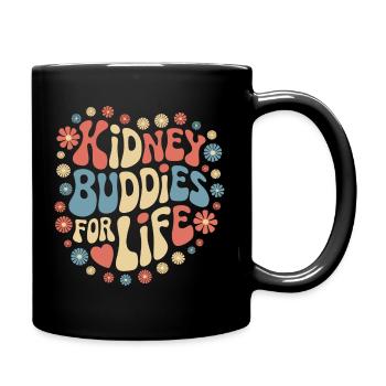 Nierenspender Niere Organspender - Tasse einfarbig - Schwarz - Rechts