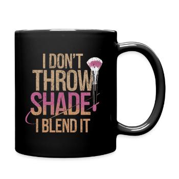 Beauty-Look für starke Frauen mit Stil - Tasse einfarbig - Schwarz - Rechts