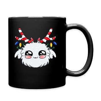Kawaii Christmas Monster - Full Colour Mug - black - Right