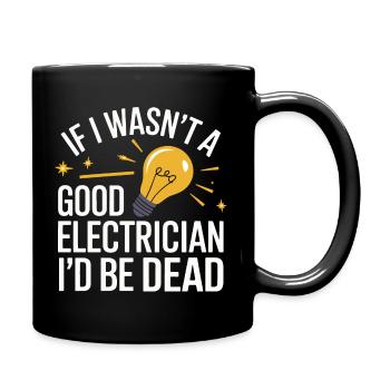Électricien Électronicien Technicien Artisan Métier Disant - Mug uni - noir - Droite