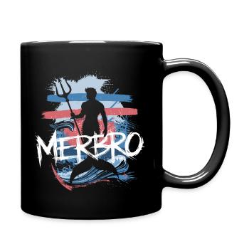 Merbro - Wassermann mit Stil - Tasse einfarbig - Schwarz - Rechts