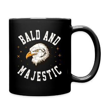 chauves et majestueux drôles hommes chauves - Mug uni - noir - Droite