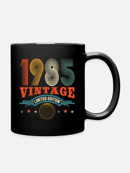 Jahrgang 1985 40. Geburtstag Discokugel - Tasse einfarbig - Schwarz