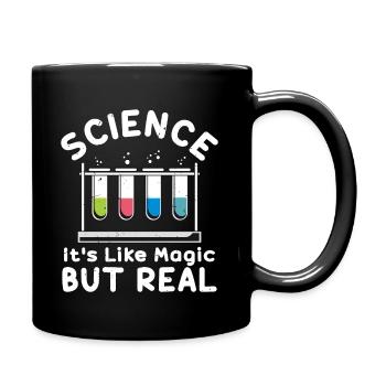 Science C’est comme de la magie mais du vrai vintage - Mug uni - noir - Droite