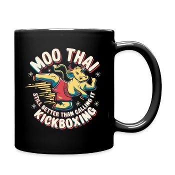 Conception de dictons Muay Thai drôles - Mug uni - noir - Droite