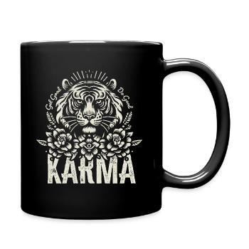 Karma - Tasse einfarbig - Schwarz - Rechts