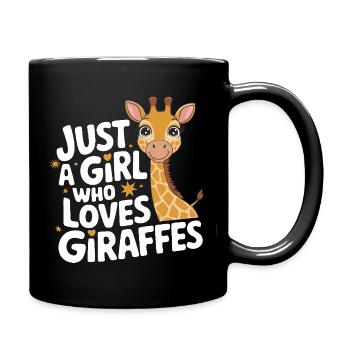 Giraffe Animal Africa Giraffes - Full Colour Mug - black - Right