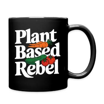 Végétarien Végétalien Végétarien Végétarien - Mug uni - noir - Droite
