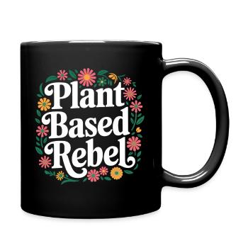 Végétarien Végétalien Végétarien Végétarien - Mug uni - noir - Droite