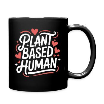 Végétarien Végétalien Végétarien Végétarien - Mug uni - noir - Droite