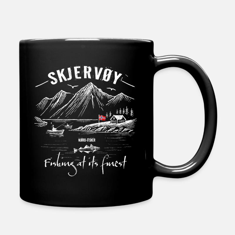 Norway - SKJERVØY - Fishing at its finest - Tasse einfarbig - Schwarz