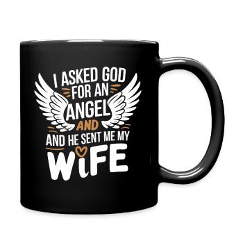 Woman Wife Partner Family Married - Full Colour Mug - black - Right