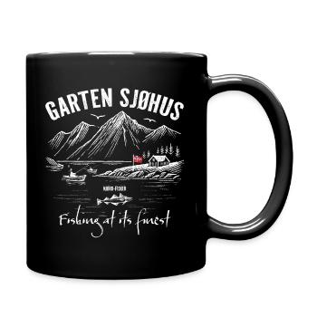 Fishing at its finest - Garten Sjøhus - Norway - Tasse einfarbig - Schwarz - Rechts
