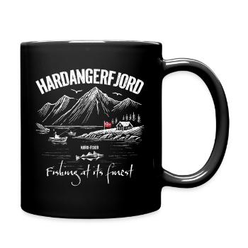 Fishing at its finest - Hardangerfjord - Norway - Tasse einfarbig - Schwarz - Rechts