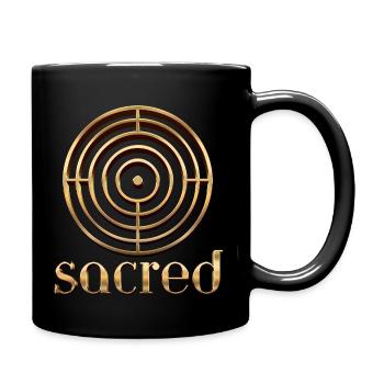 Sacred - Tasse einfarbig - Schwarz - Rechts