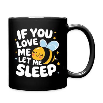Honigbiene Imker Bienen Biene - Tasse einfarbig - Schwarz - Rechts