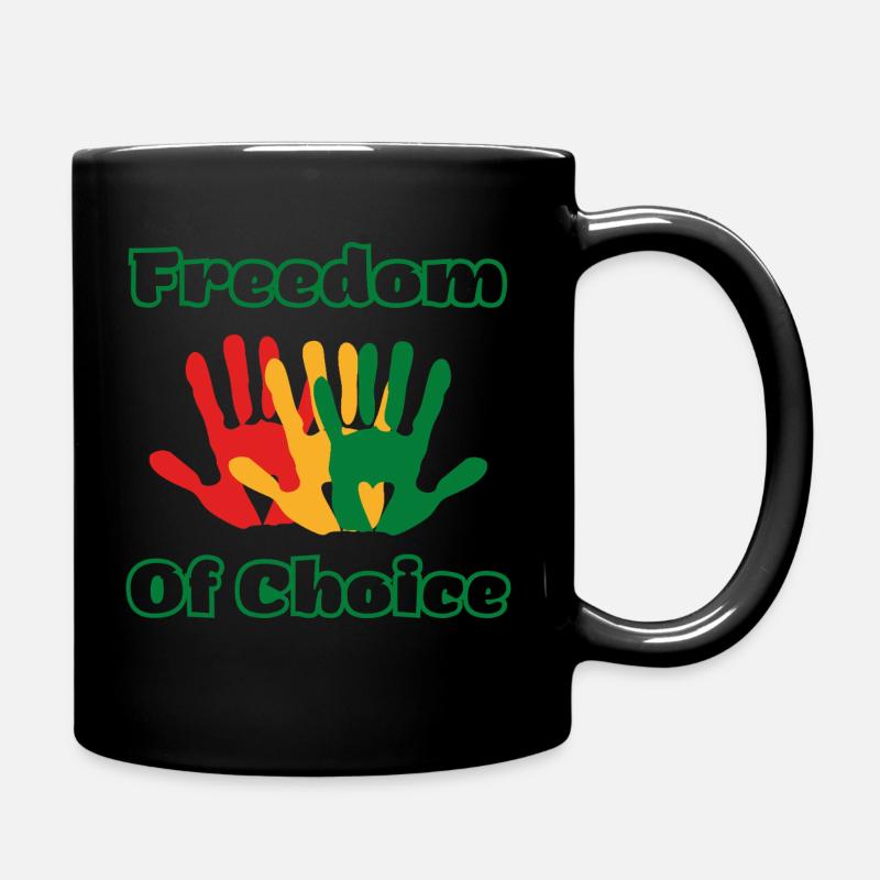 Freiheit - Tasse einfarbig - Schwarz