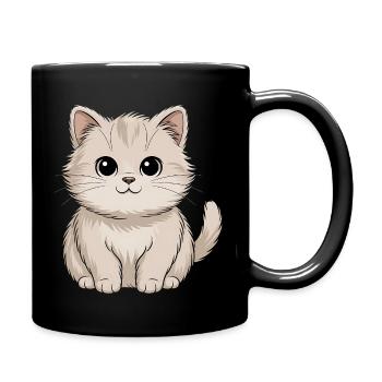 Chat persan - Mug uni - noir - Droite