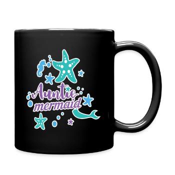 Auntie Mermaid - Full Colour Mug - black - Right