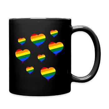 Gay Pride Christopher Street Day CSD Arc-en-ciel - Mug uni - noir - Droite